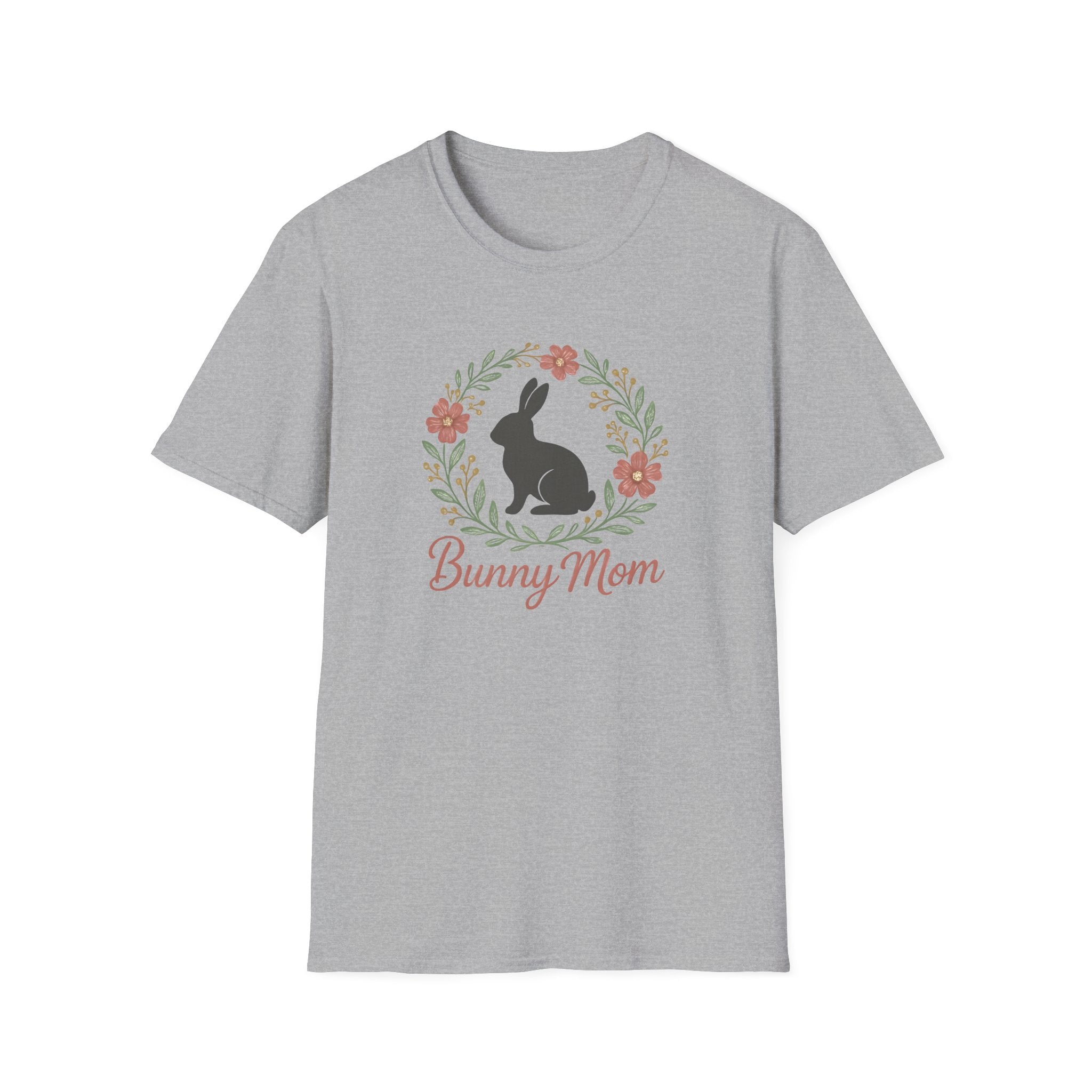 Bunny Mom T-Shirt — Floral Rabbit Mother's Day Tee
