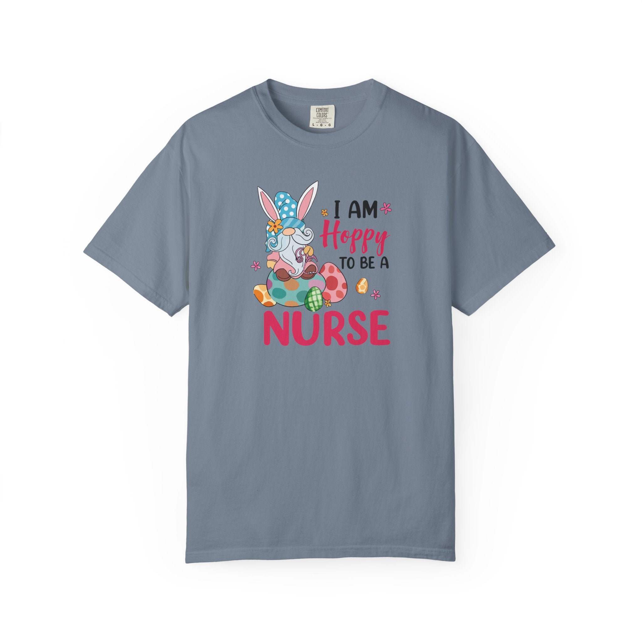Nurse Bunny T-Shirt — "I Am Hoppy to Be a Nurse" Cute Easter Tee