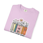 Grow Your Mind Book Stack T-Shirt