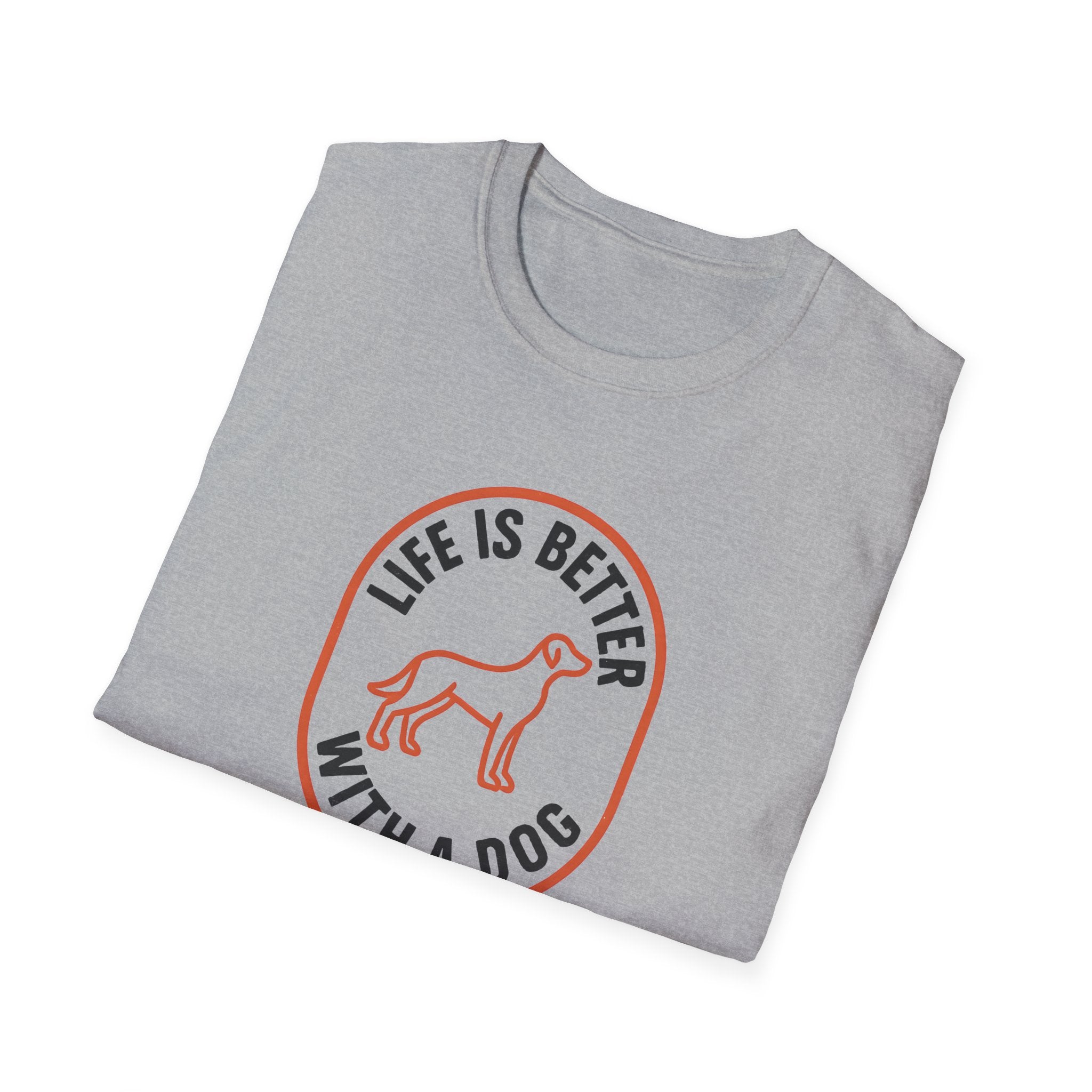 Life Is Better With A Dog T-Shirt — Minimal Dog Lover Tee