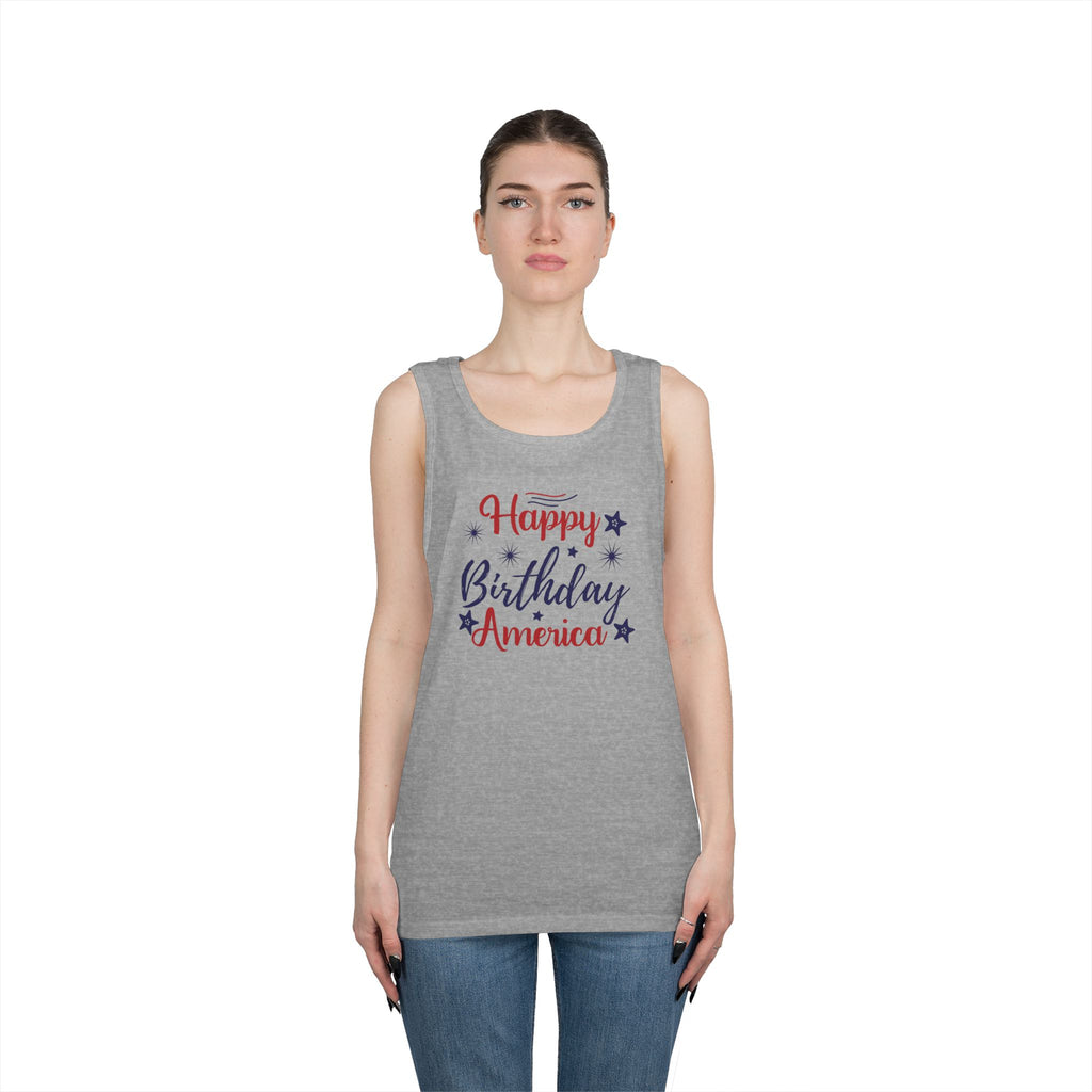 Patriotic "Happy Birthday America" Tank