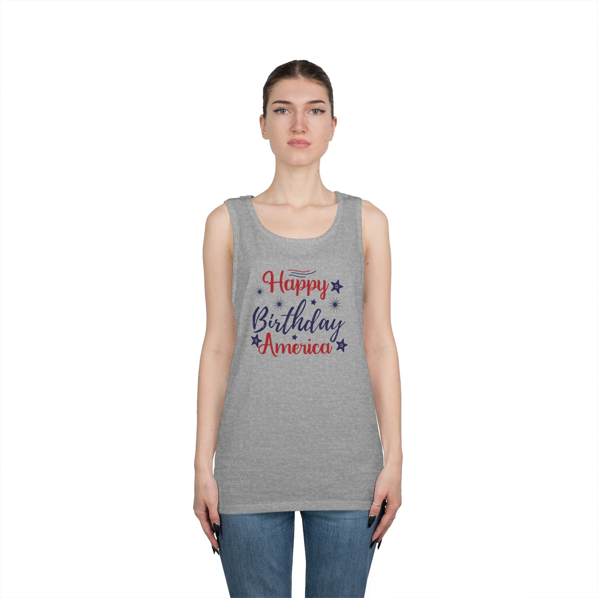 Patriotic "Happy Birthday America" Tank