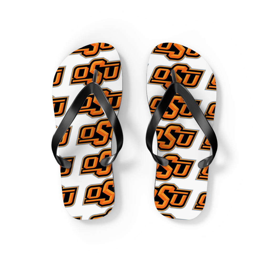 OSU Pattern Flip Flops – Oklahoma State Logo Beach Sandals