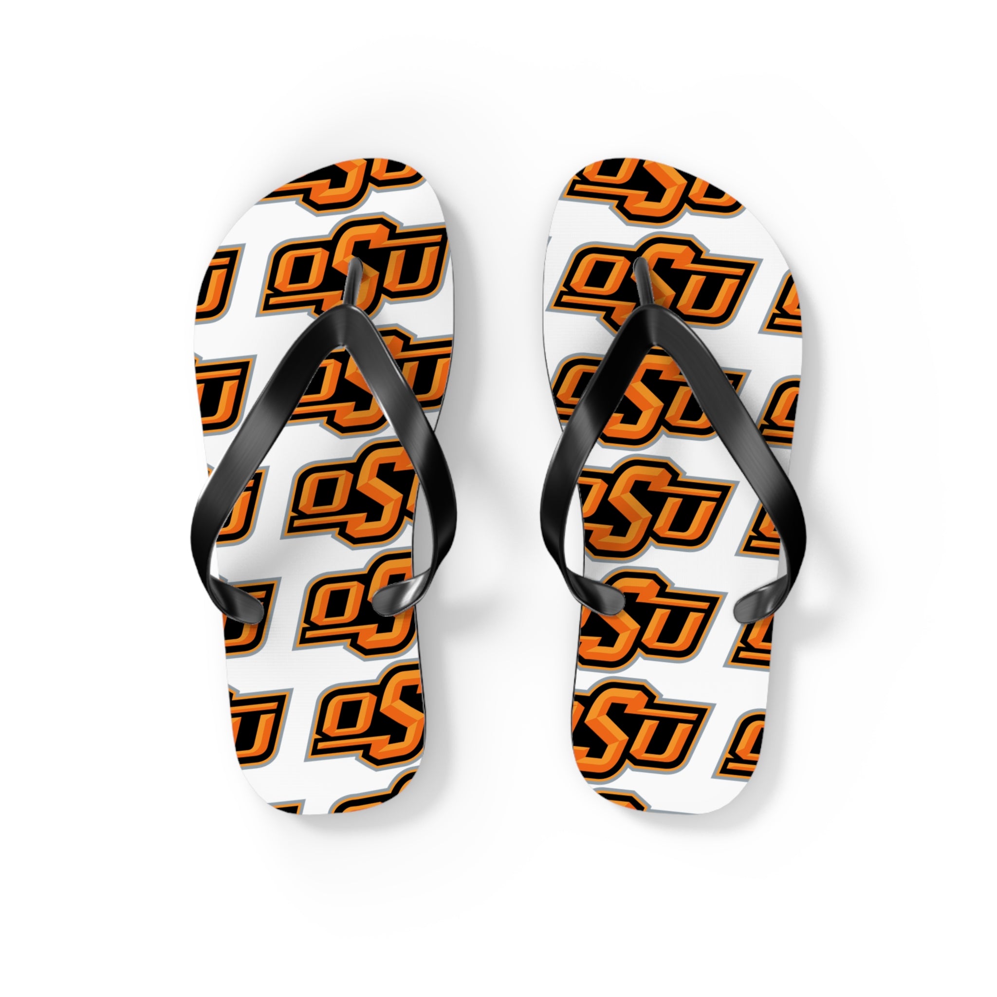 OSU Pattern Flip Flops – Oklahoma State Logo Beach Sandals