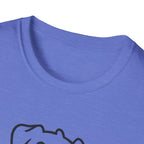 Dog Outline T-Shirt - Cute Happy Puppy Graphic Tee