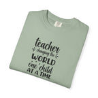 Teacher T-Shirt – "Changing the World One Child at a Time" Inspirational Educator Tee