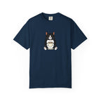 Tuxedo Cat Holding Coffee T-Shirt