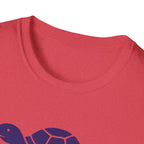 T-Shirt — "Roll With It" Turtle Skateboard Graphic Tee