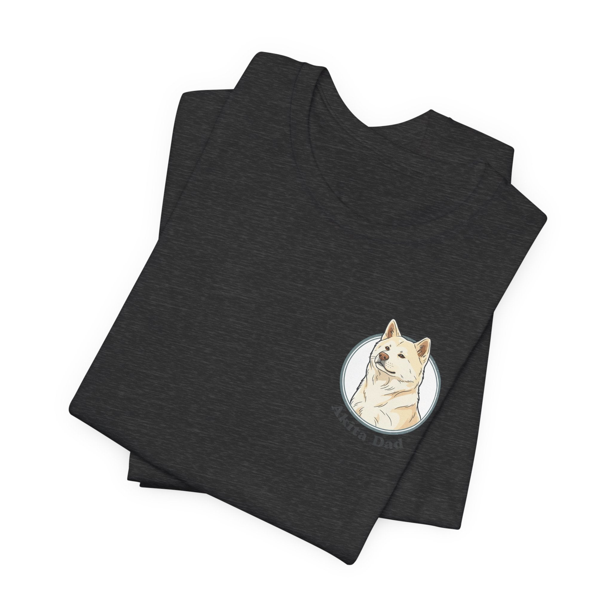 Akita Dad T-Shirt — Cute Akita Dog Graphic Tee for Dog Lovers