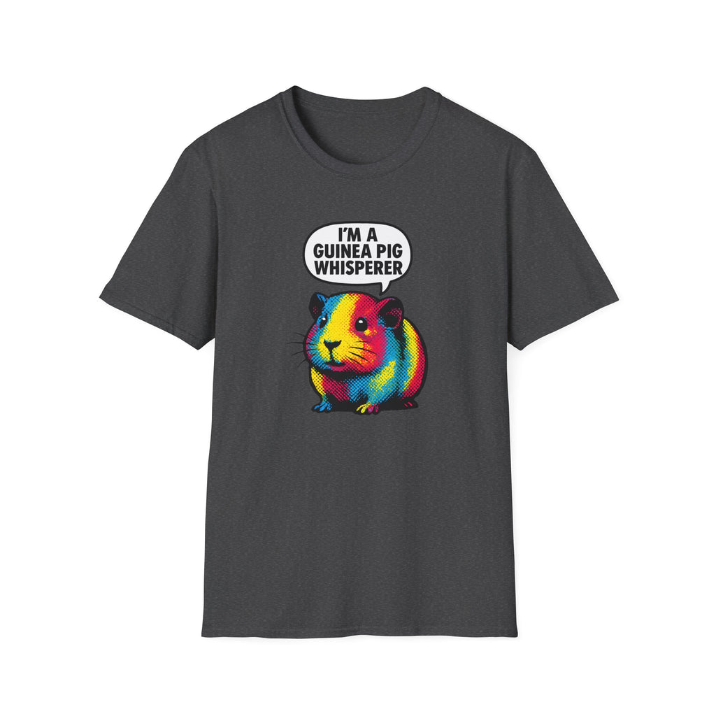 Guinea Pig Whisperer T‑Shirt — Colorful Rainbow Guinea Pig Tee
