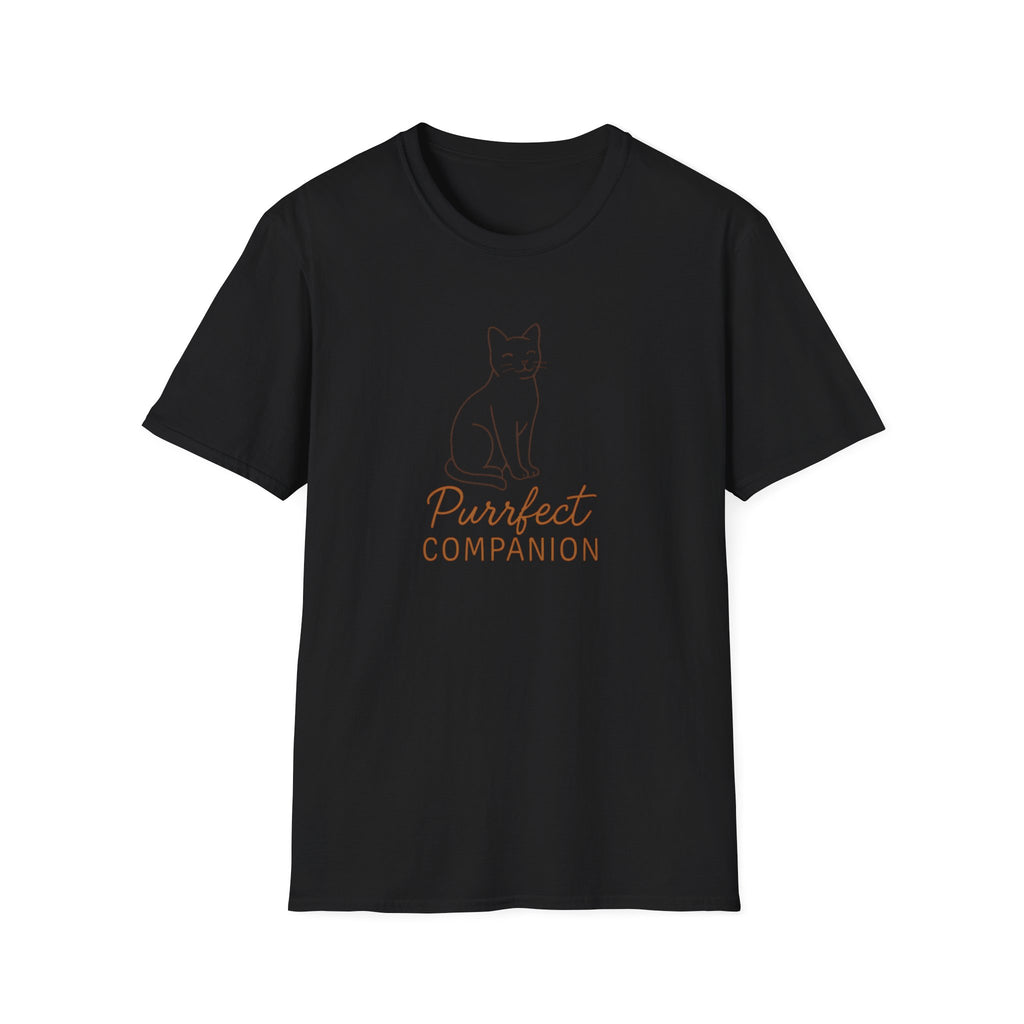 Cat T-Shirt — 'Purrfect Companion' Minimalist Cat Lover Tee