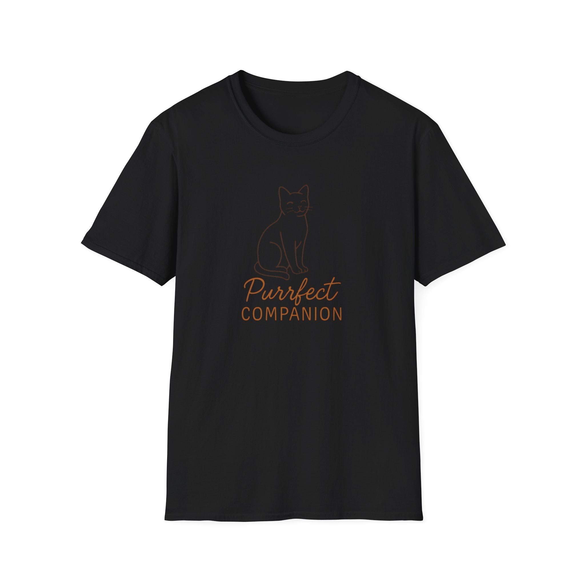 Cat T-Shirt — 'Purrfect Companion' Minimalist Cat Lover Tee