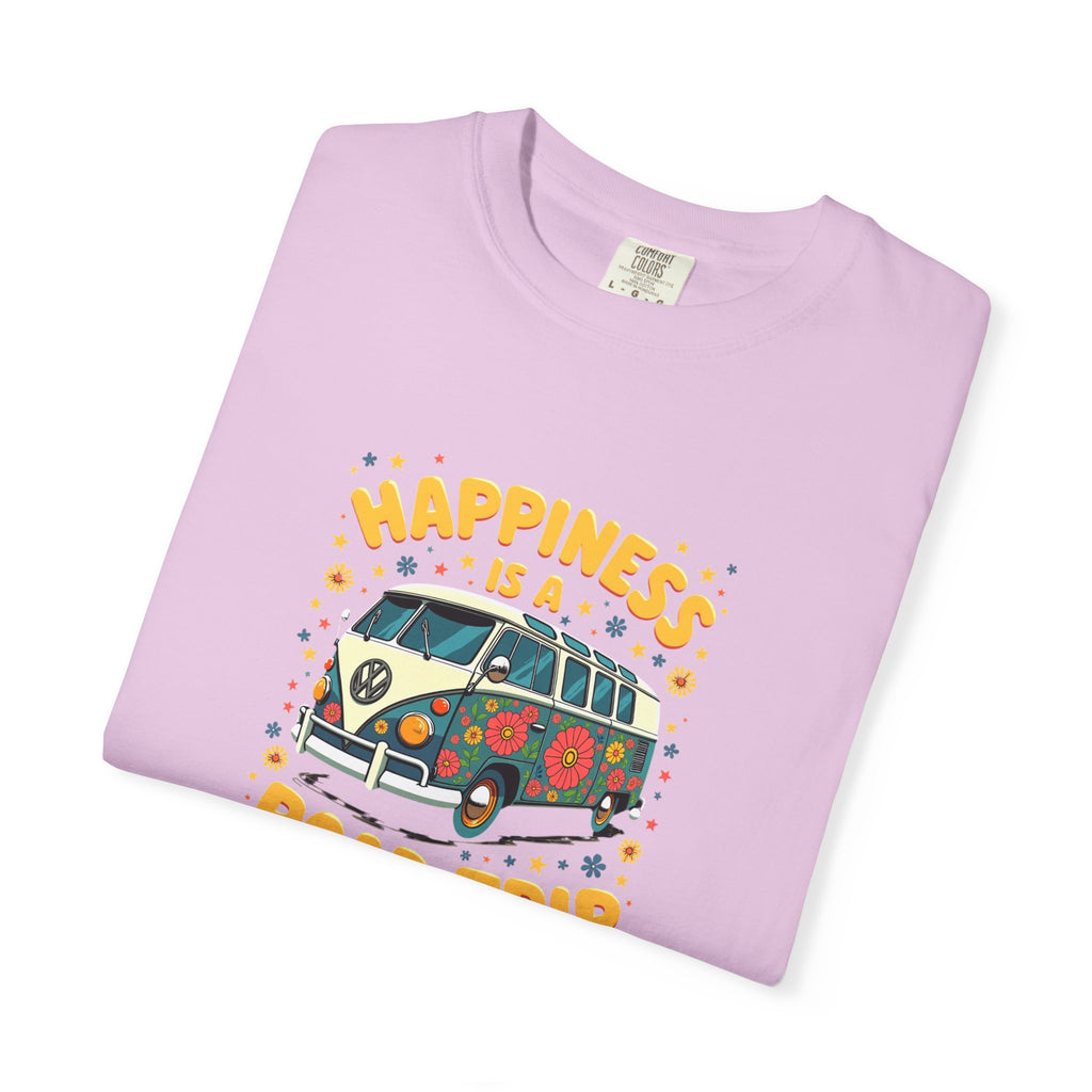 Road Trip T-Shirt — "Happiness Is A Road Trip" Vintage Camper Tee
