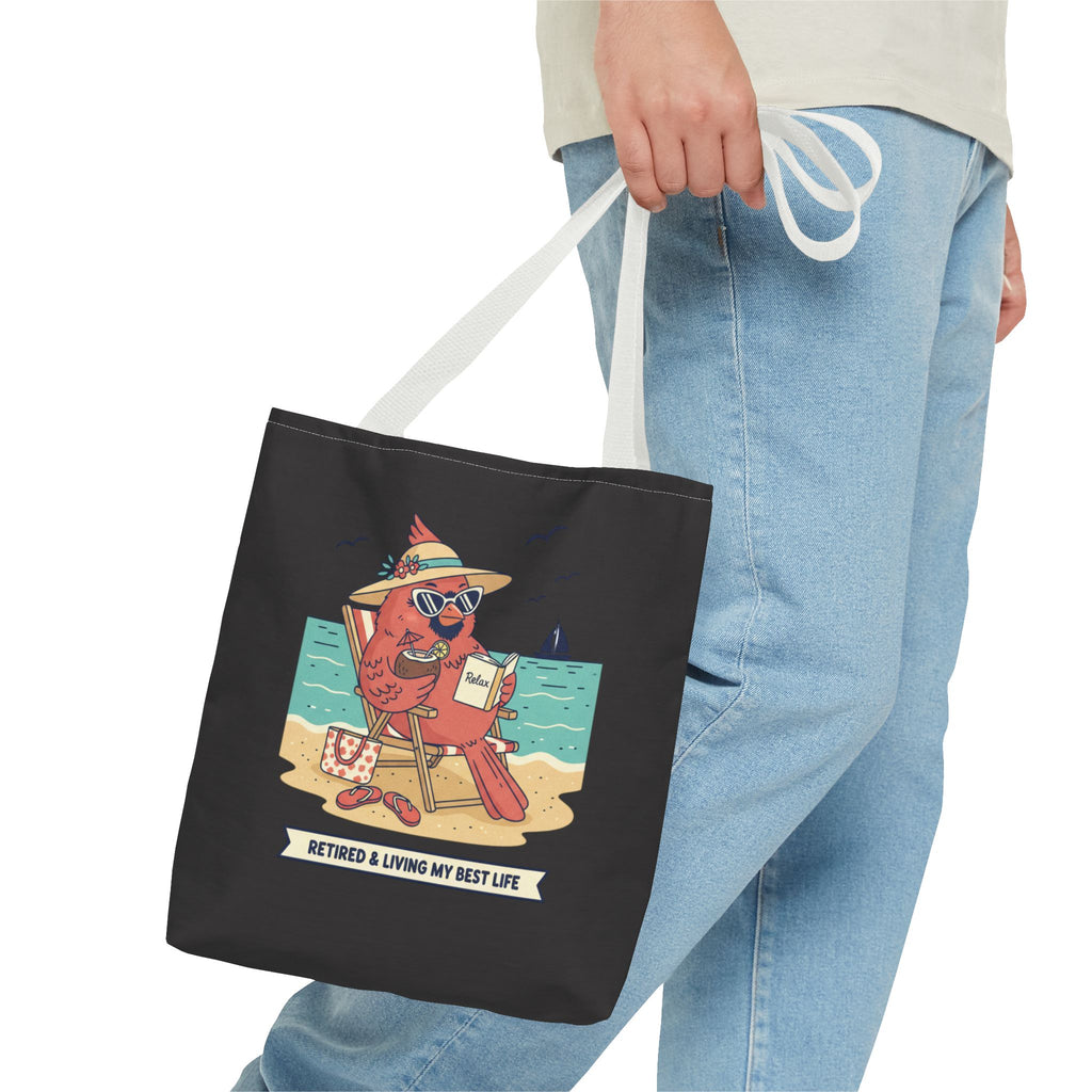 Retired and Living My Best Life Tote Bag