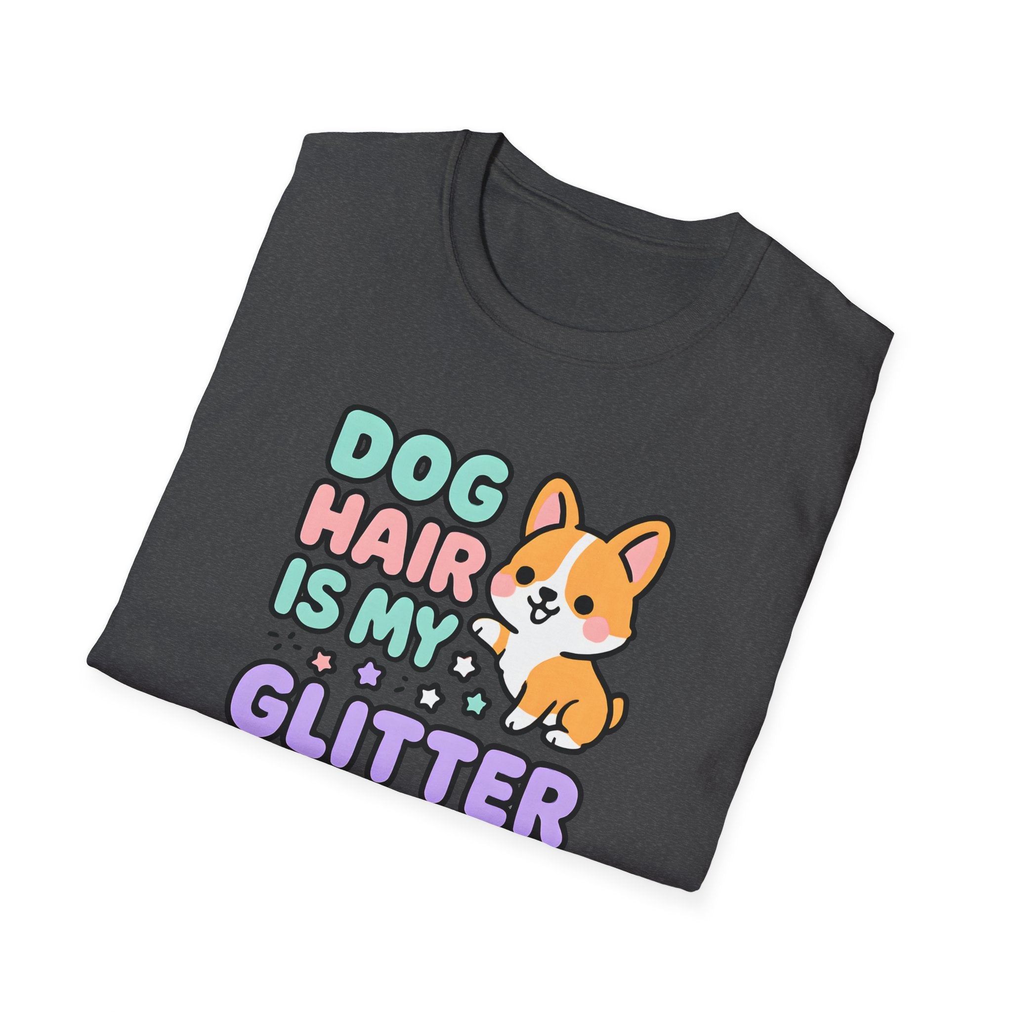 Dog Hair Is My Glitter T-Shirt — Cute Corgi Pet Lover Tee