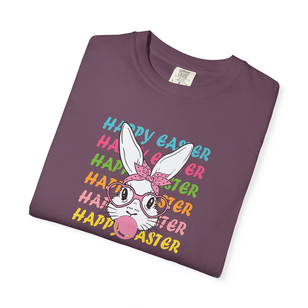 Easter Bunny Glasses T-Shirt — Happy Easter Pastel Graphic Tee