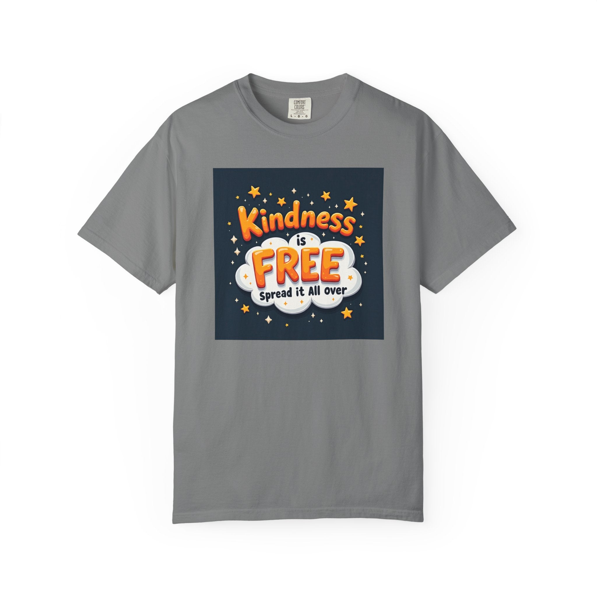 Kindness Is Free T-Shirt — 'Spread It All Over' Positive Graphic Tee
