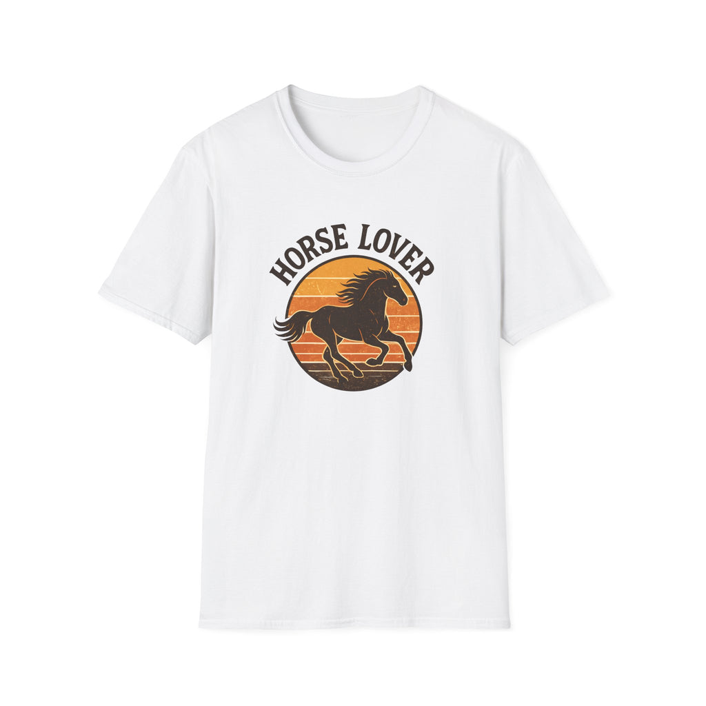 Horse Lover T-Shirt — Running Horse Sunset Graphic Tee