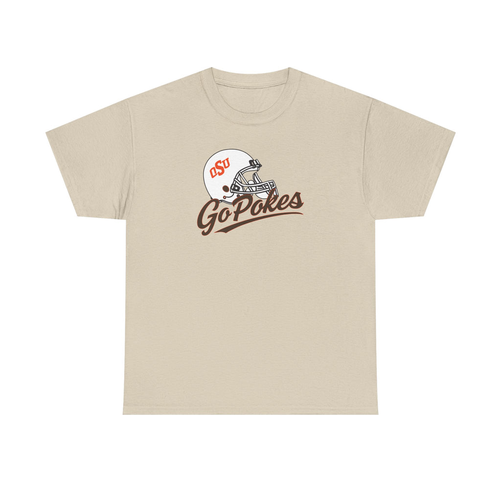 Go Pokes Tee — OSU Football Helmet Vintage Logo T-Shirt