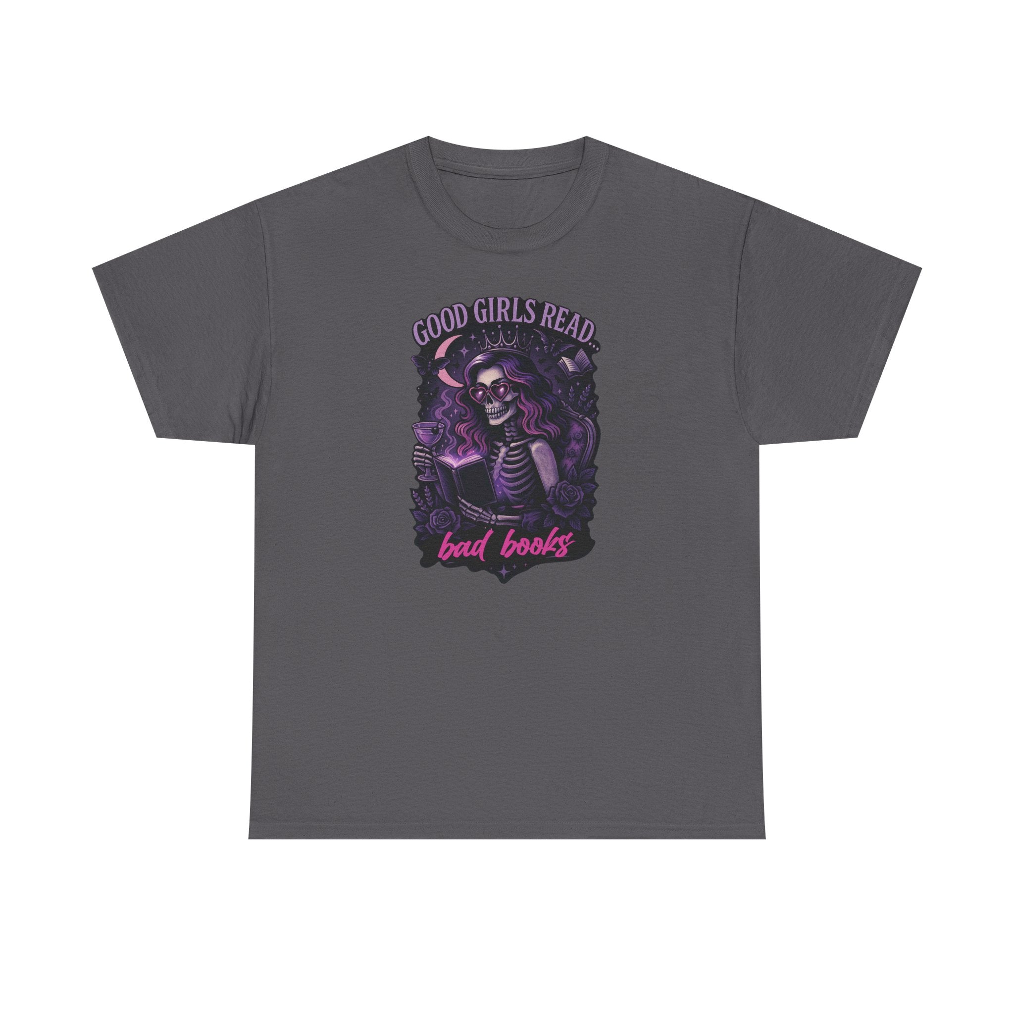 "Good Girls Read Bad Books" Gothic Book Lover T-Shirt