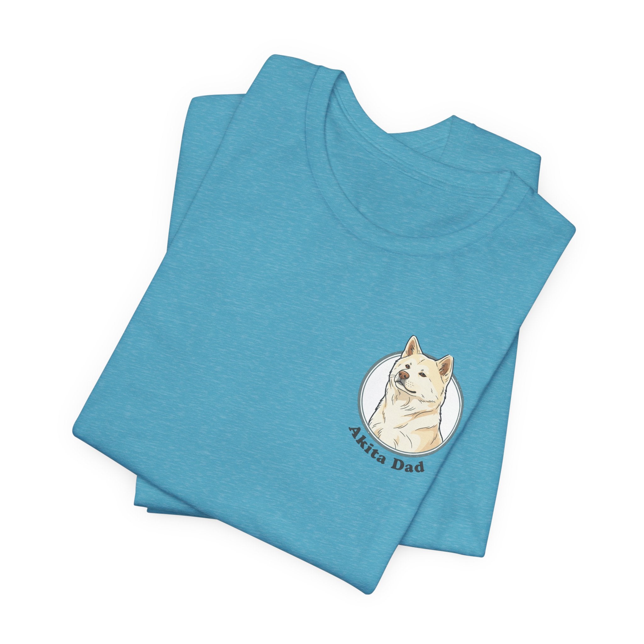 Akita Dad T-Shirt — Cute Akita Dog Graphic Tee for Dog Lovers