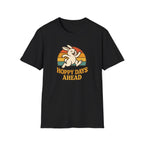 Hoppy Days Ahead T-Shirt — Retro Bunny Easter Tee