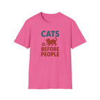 Cats Before People T-Shirt — Funny Retro Cat Lover Tee