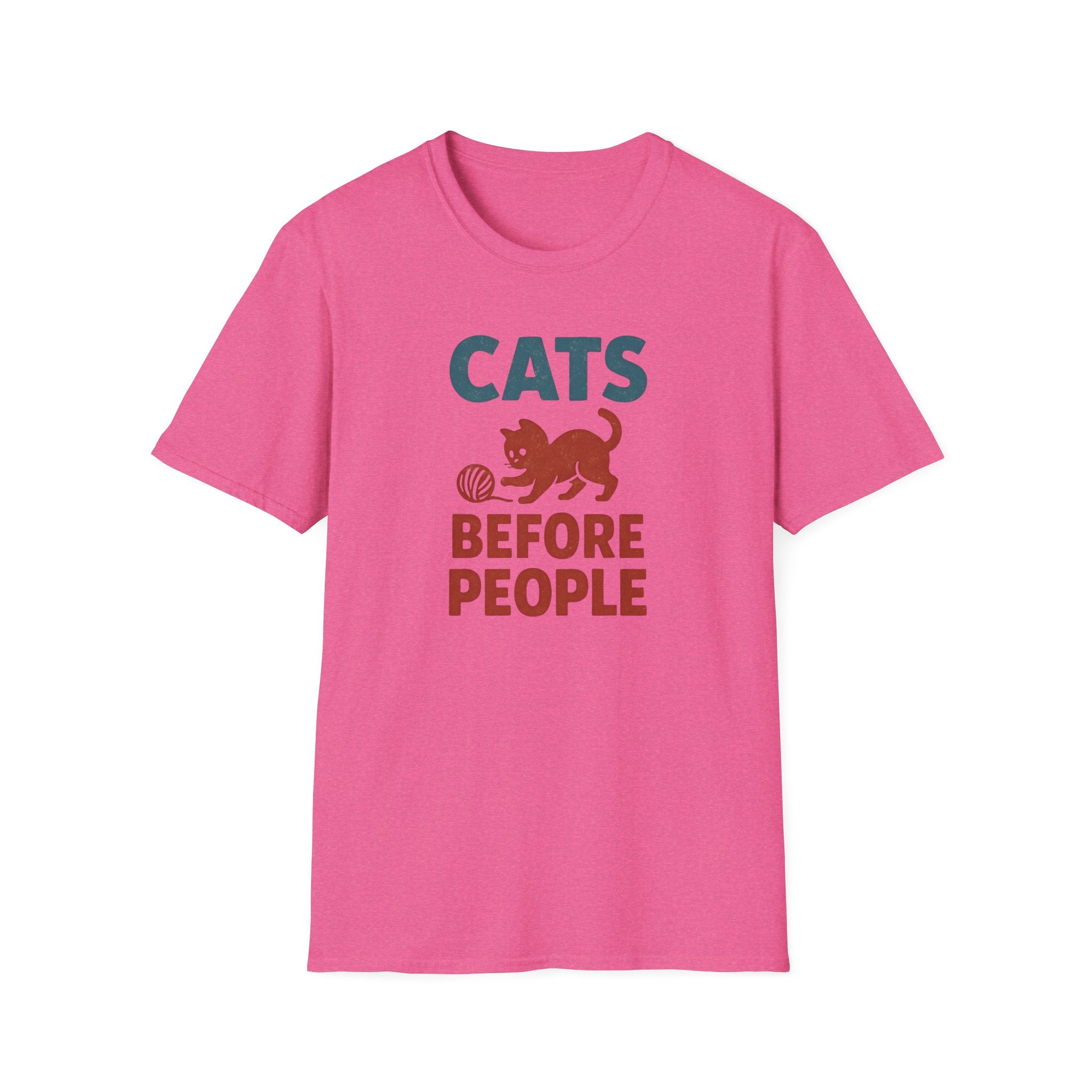 Cats Before People T-Shirt — Funny Retro Cat Lover Tee
