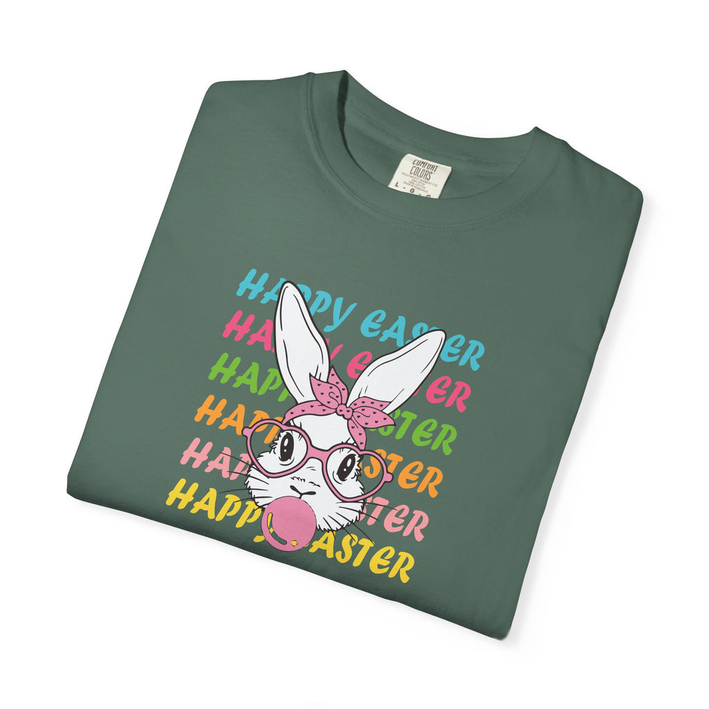 Easter Bunny Glasses T-Shirt — Happy Easter Pastel Graphic Tee