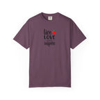 Live Love Inspire T-Shirt — Teacher Appreciation Apple Graphic Tee