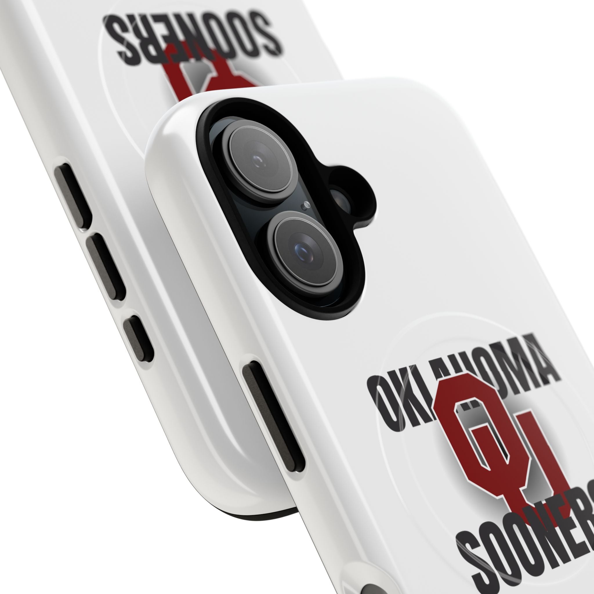 Oklahoma Sooners Tough Magnetic Phone Case — Durable Magnetic Snap-On College iPhone Cover