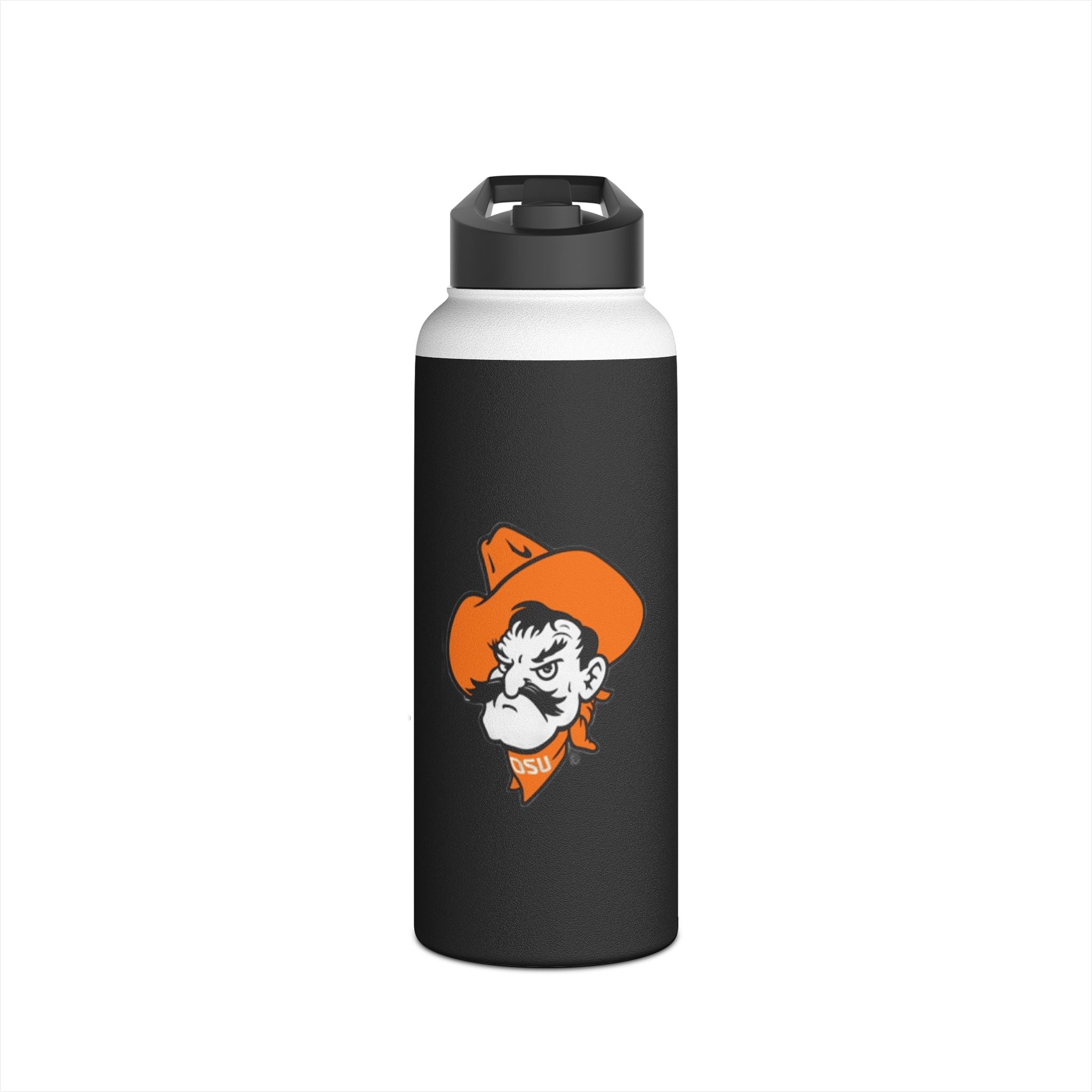 OSU Pistol Pete Stainless Steel Water Bottle — Insulated Sports Bottle for Fans