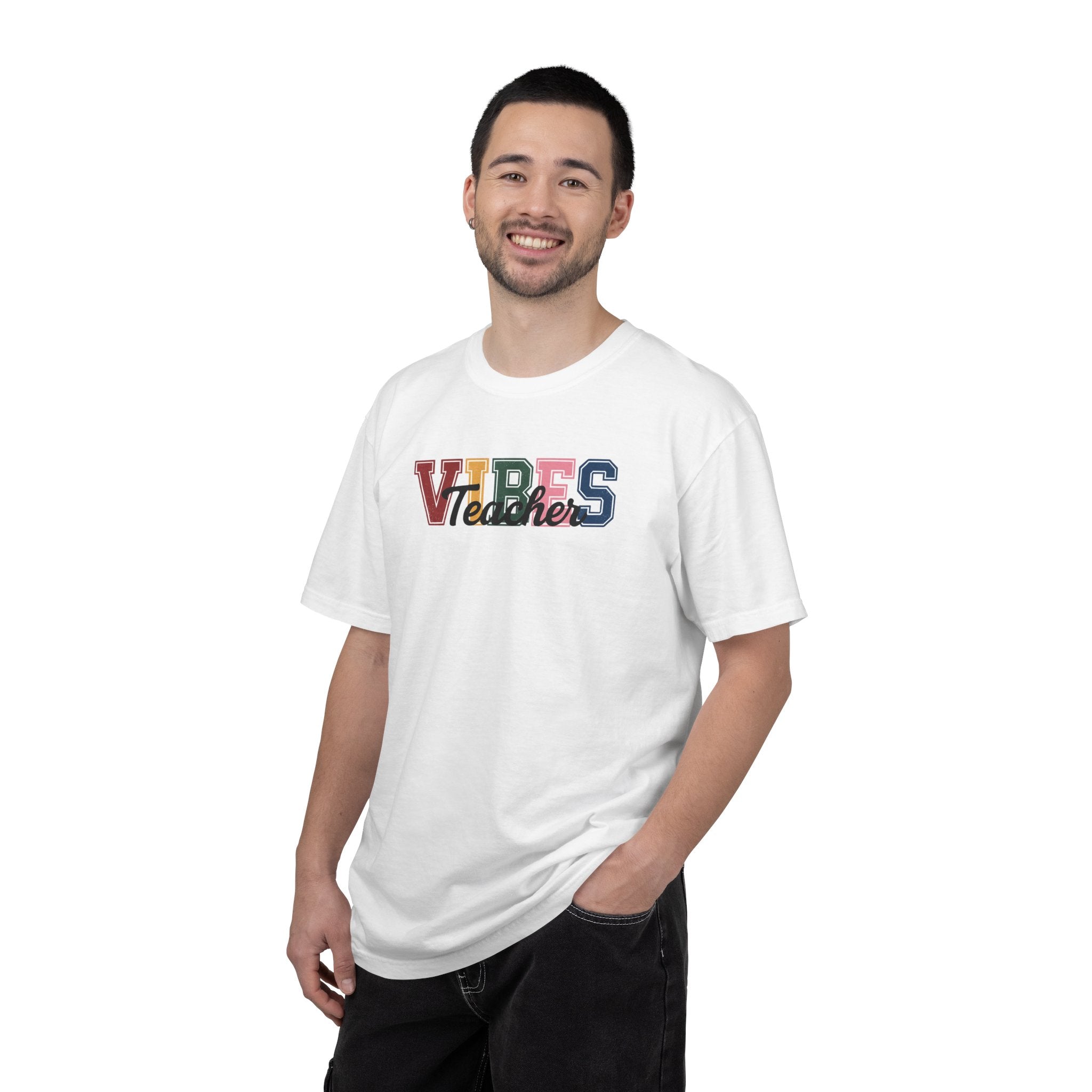 VIBES Teachers T-Shirt — Colorful Retro School Pride Tee