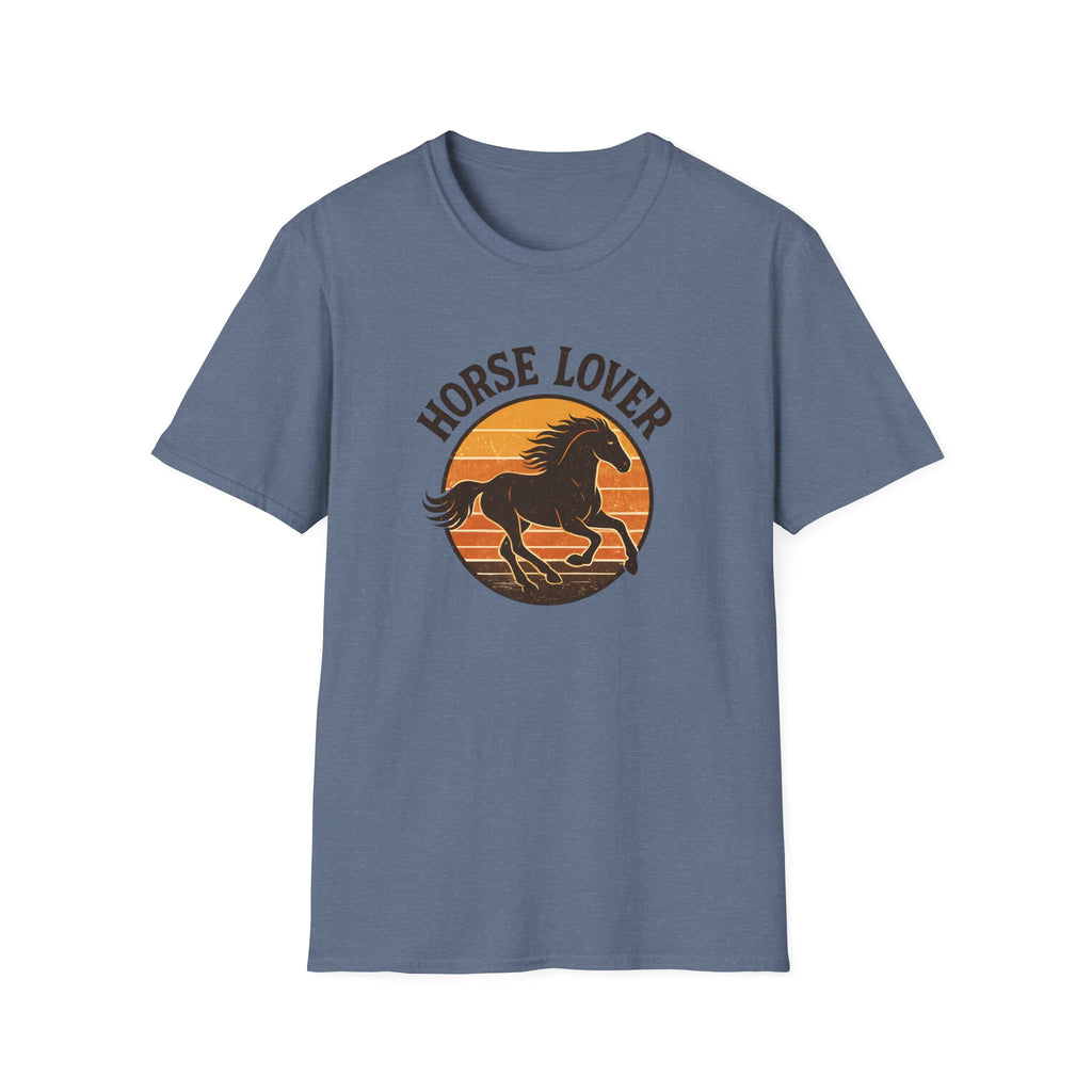Horse Lover T-Shirt — Running Horse Sunset Graphic Tee
