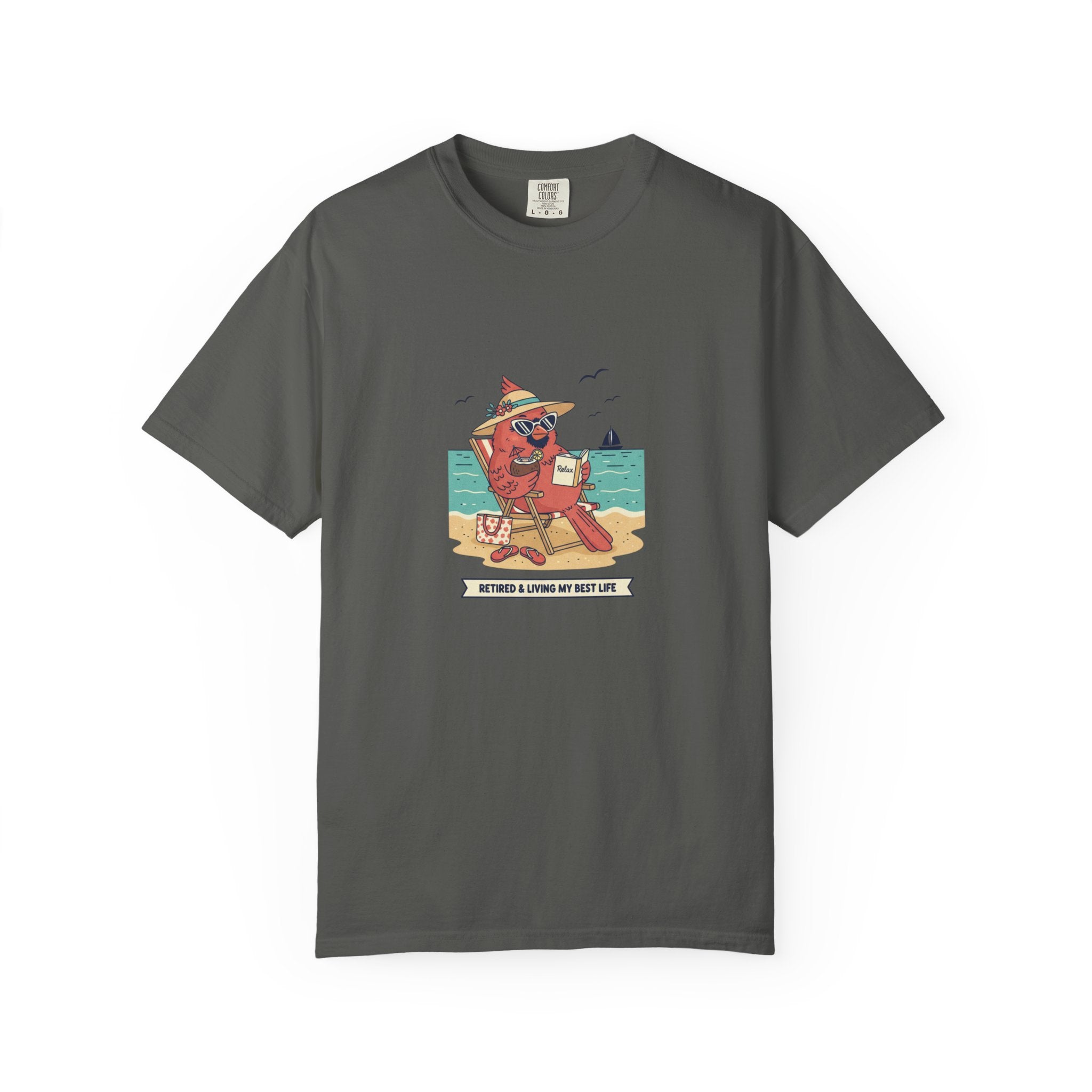 Beach Cardinal Relaxing T-Shirt — Retro Summer Tee
