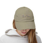 MAMA Distressed Baseball Cap — Floral Patch Mom Hat