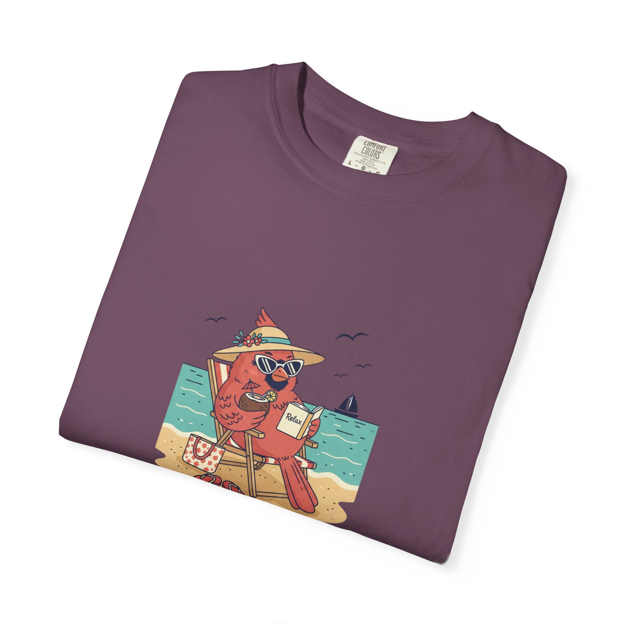 Beach Cardinal Relaxing T-Shirt — Retro Summer Tee