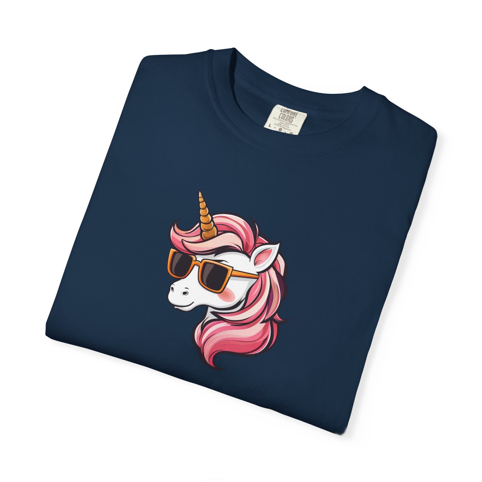 Cool Unicorn T-Shirt — Sunglasses Pink Unicorn Graphic Tee