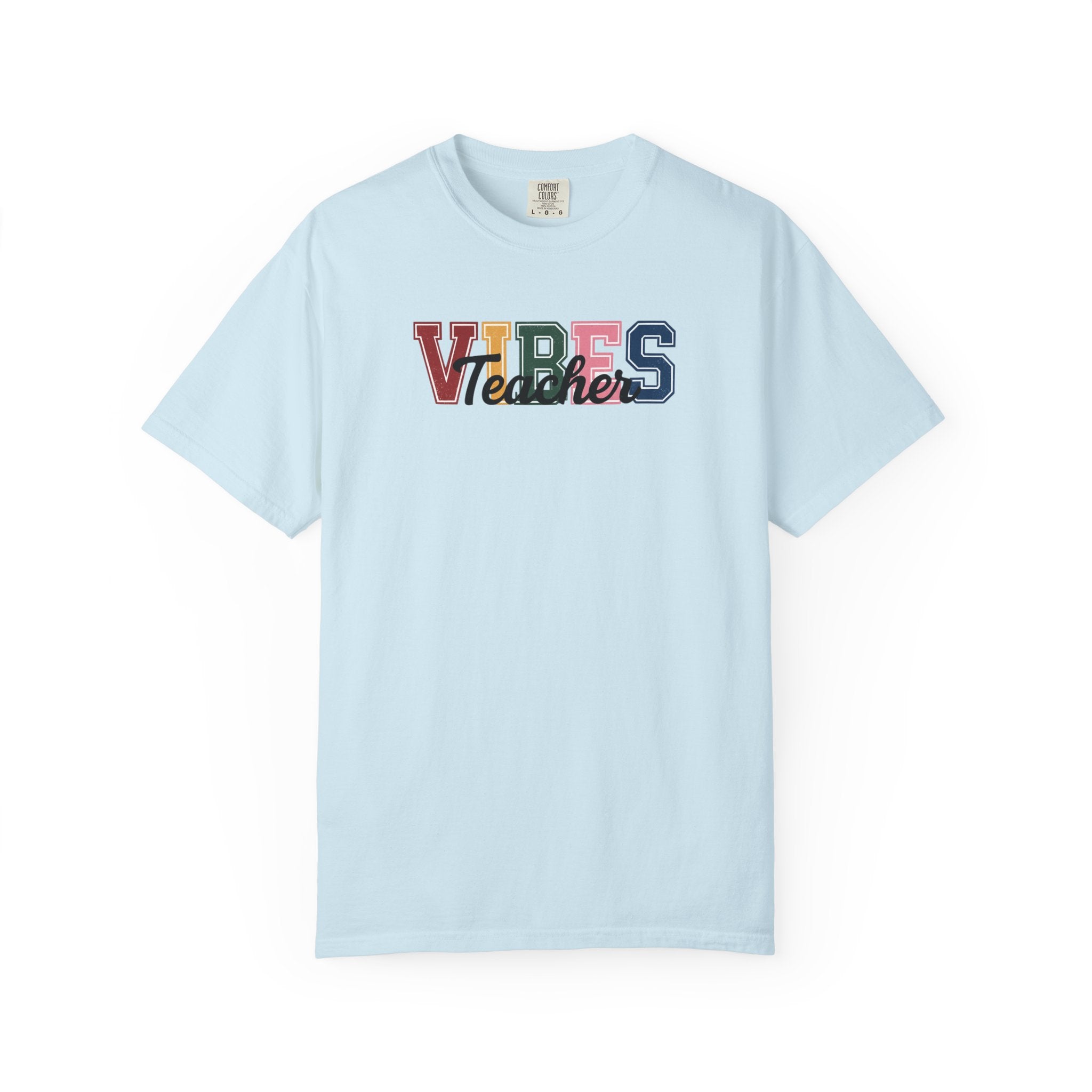 VIBES Teachers T-Shirt — Colorful Retro School Pride Tee