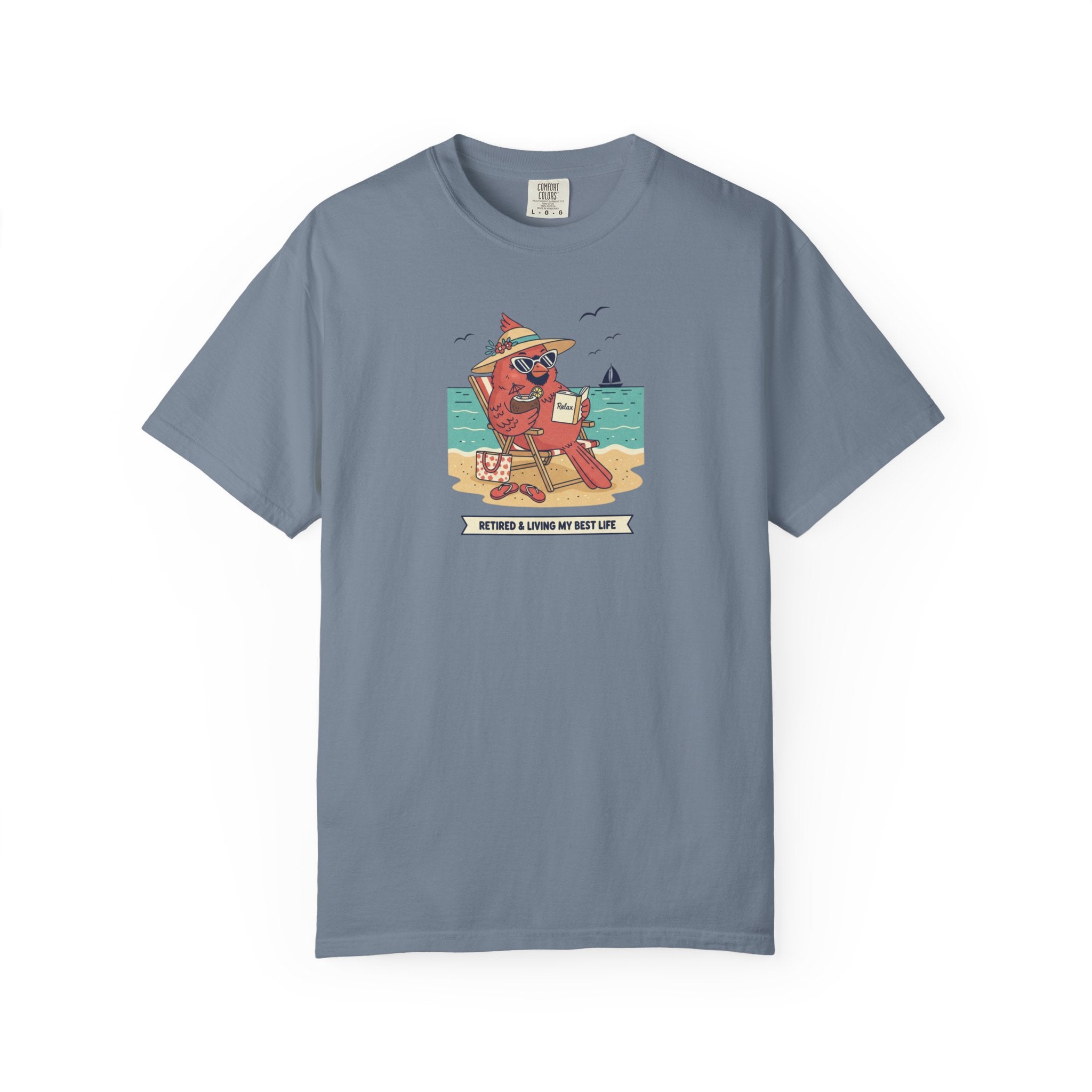 Beach Cardinal Relaxing T-Shirt — Retro Summer Tee