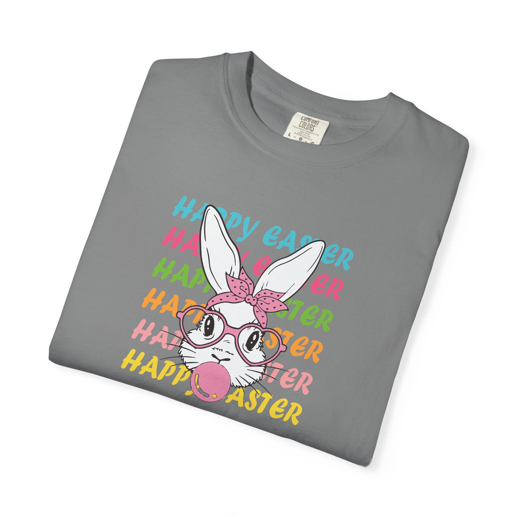 Easter Bunny Glasses T-Shirt — Happy Easter Pastel Graphic Tee