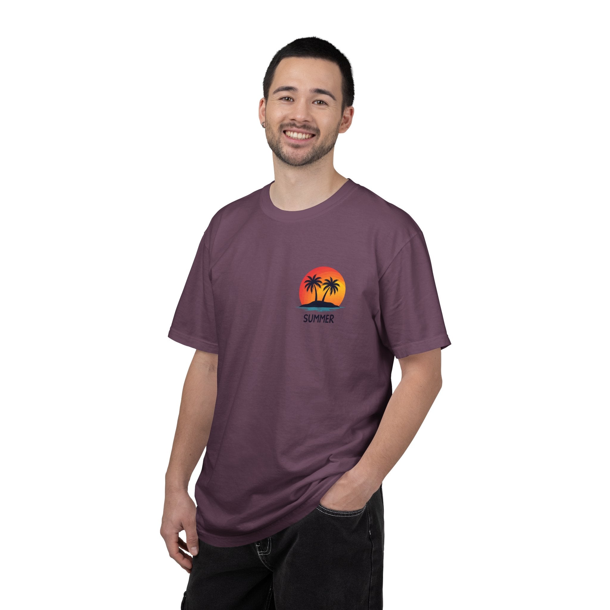 Summer Palm T-Shirt — Sunset Graphic Tee