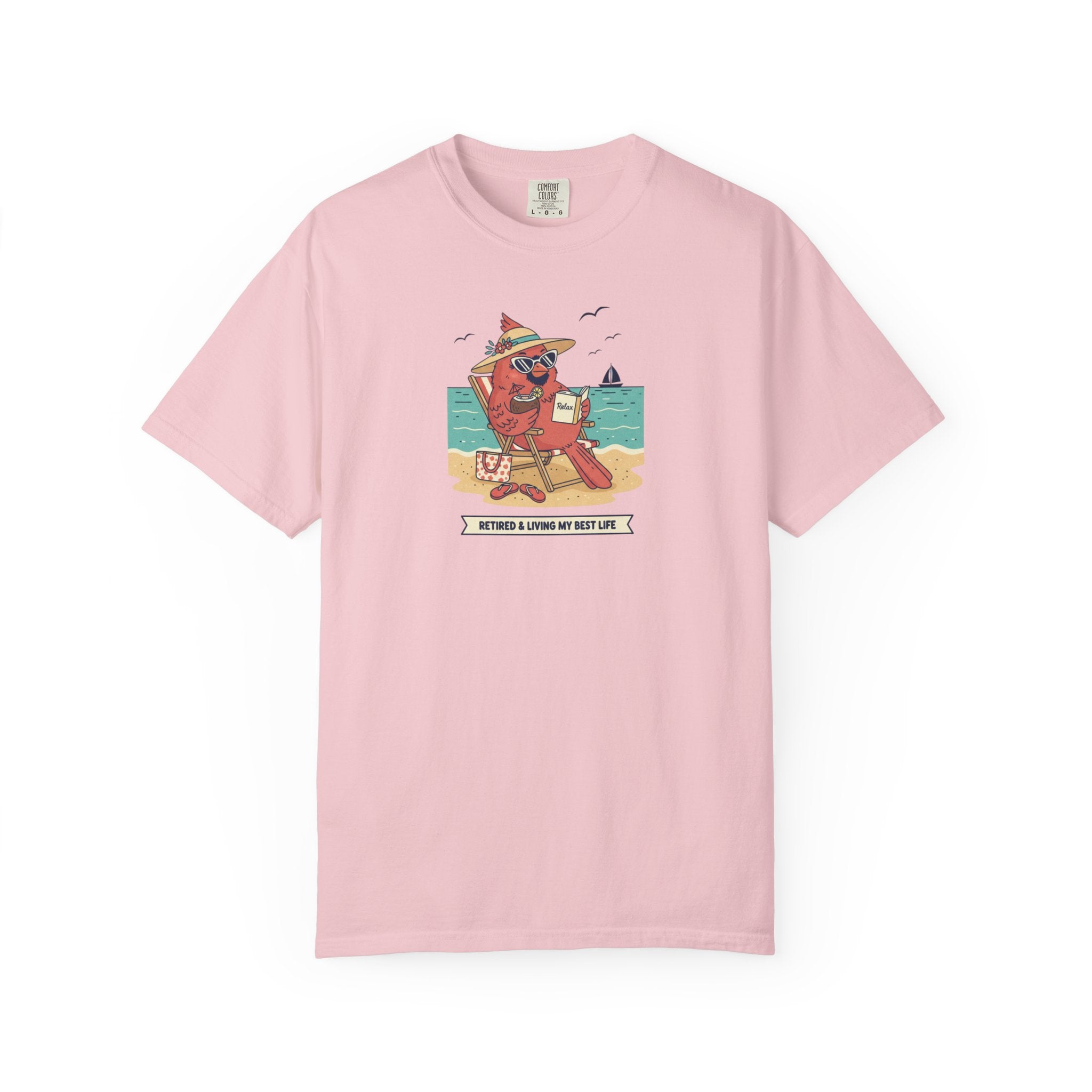 Beach Cardinal Relaxing T-Shirt — Retro Summer Tee