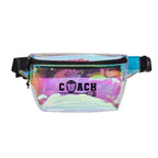 Coach Lacrosse Fanny Pack — Clear / Iridescent Stadium Bag