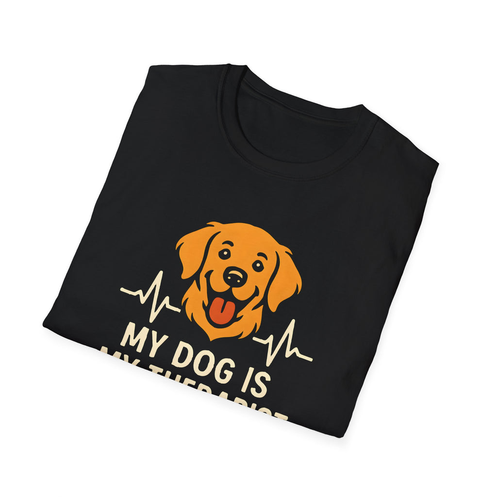 Dog Therapist T-Shirt — "My Dog Is My Therapist" Pet Lover Tee