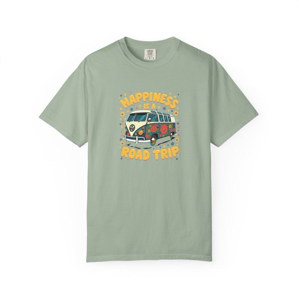 Road Trip T-Shirt — "Happiness Is A Road Trip" Vintage Camper Tee