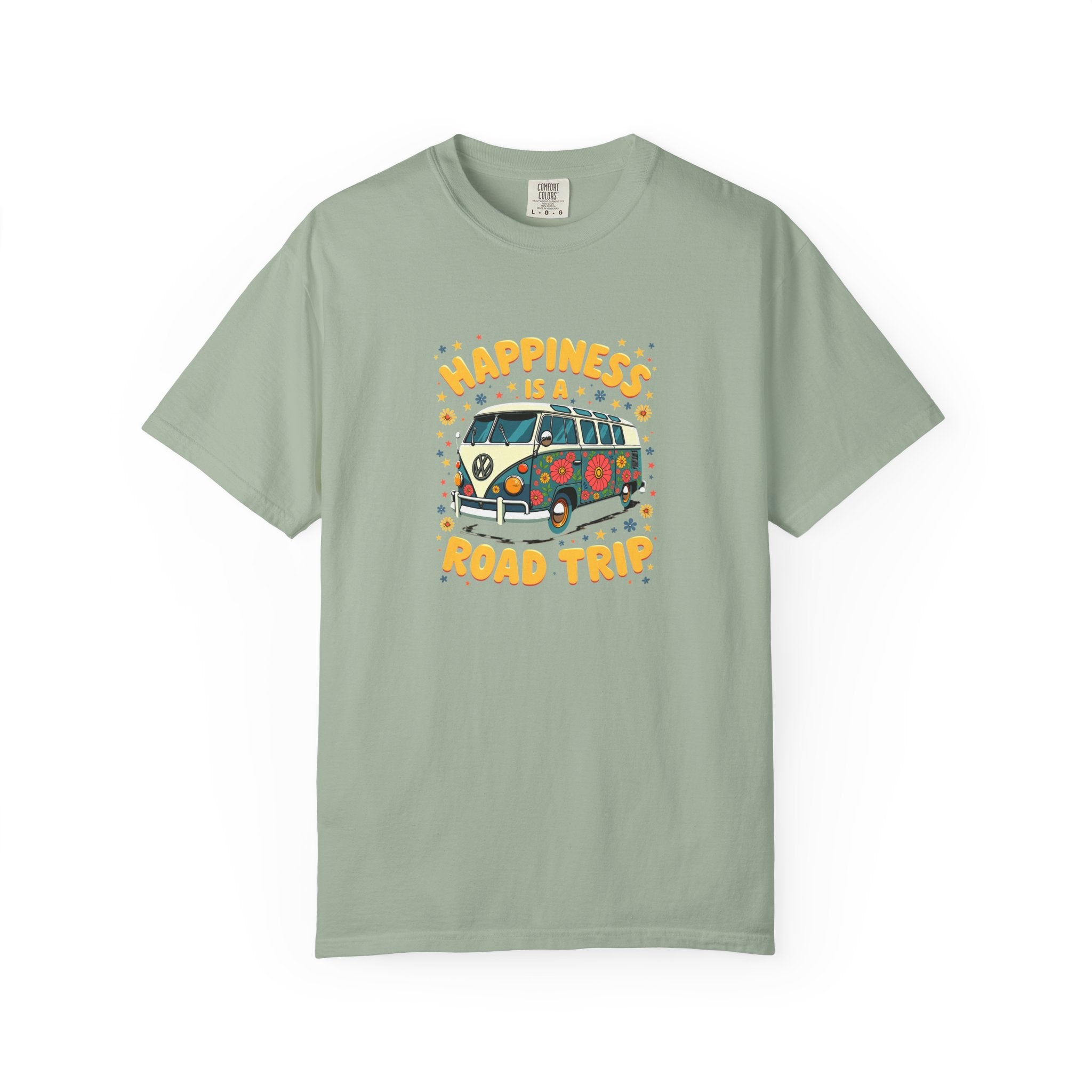 Road Trip T-Shirt — "Happiness Is A Road Trip" Vintage Camper Tee