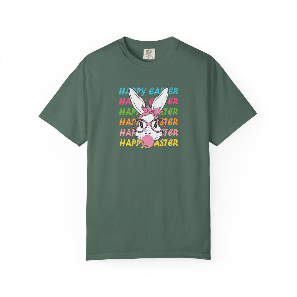 Easter Bunny Glasses T-Shirt — Happy Easter Pastel Graphic Tee