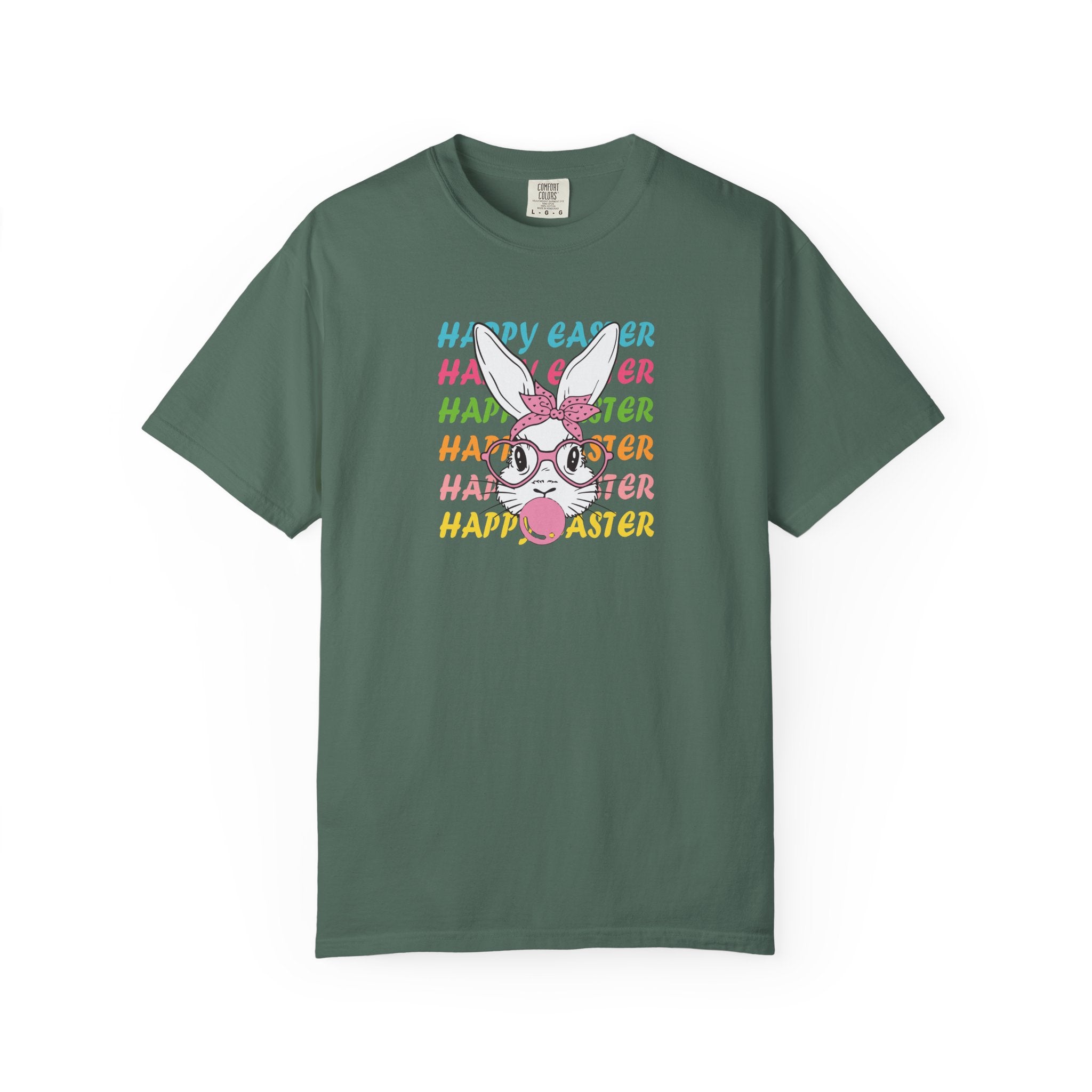 Easter Bunny Glasses T-Shirt — Happy Easter Pastel Graphic Tee