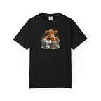 Easter Highland Cow Calf in Basket T-Shirt